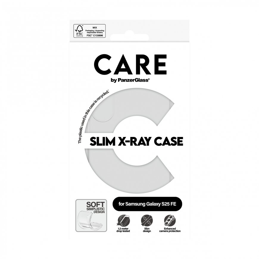 PanzerGlass CARE by ® Fashionable Case Transparent X-Ray Soft Basic Samsung Galaxy S25 FE 5G – 3