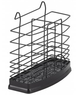 Rosberg 55R53003BB cutlery holder, Black, 16.6×15.8×6.5 cm