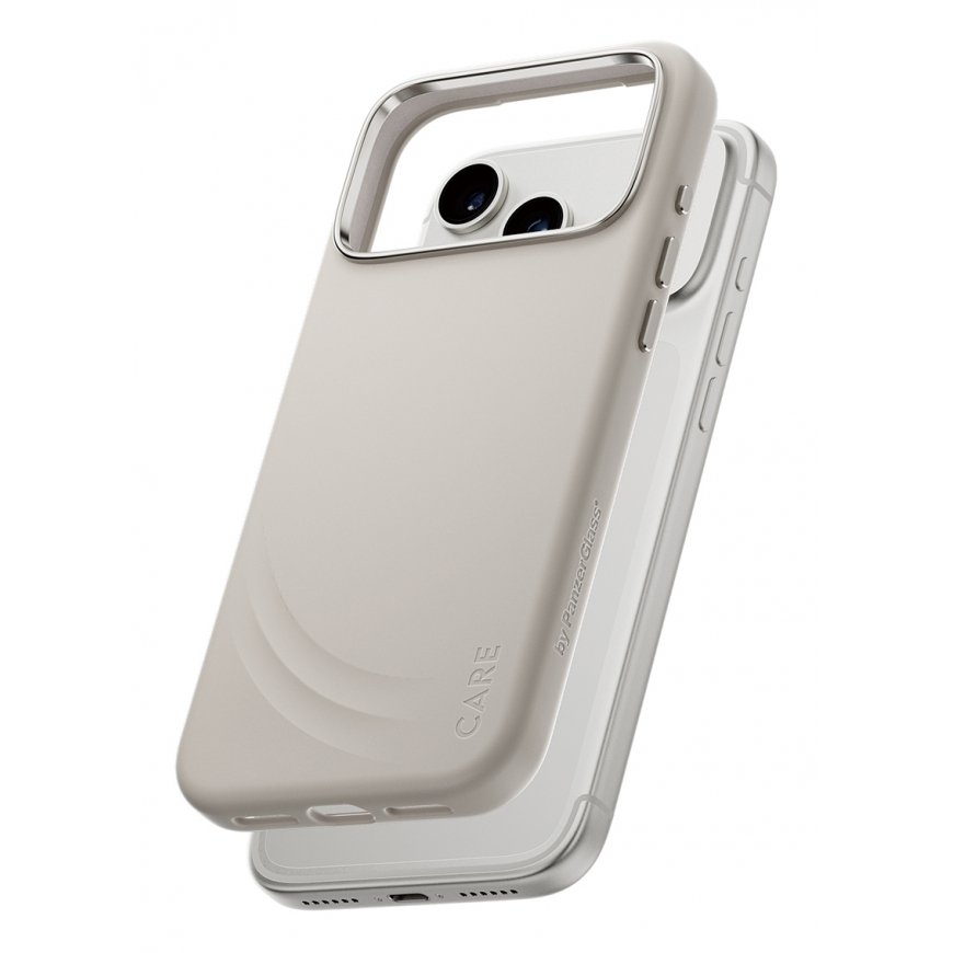 PanzerGlass CARE by ® FLOW Case Vanilla w. MagSafe iPhone 17 Pro Max mobilo telefonu apvalks 17,5 cm