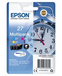 Epson Alarm clock C13T27054012 tintes kārtridžs 1 pcs Oriģināls Standarta produktivitāte Tirkīzzils,