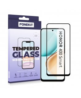 FoneKit Full Cover stiklo apsauga, Honor 400 Smart