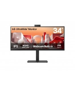 LG 34BA85QE-B монитор для ПК 86,4 cm (34") 3440 x 1440 пикселей Wide Quad HD ЖК Черный