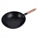 WOK-pann 30 cm, süsinikteras, marmorkattega mittenakkuv pind, pu WOK-pann 30 cm, süsinikteras, marmorkattega mittenakkuv pind, pu