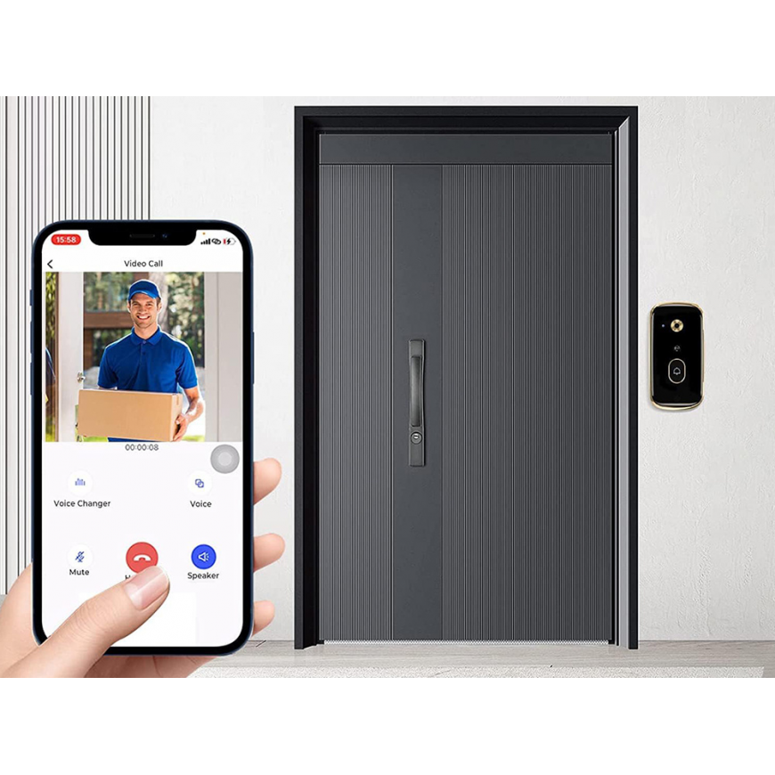 Goodbuy X10 viedais durvju zvans ar novērošanu | kustības noteik – 5
