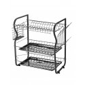 Rosberg 55R53000OB astianpesukone, 3 tasoa, 43x24x45 cm, Musta