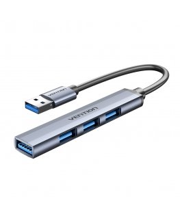 Vention CKOHB sąsajos šakotuvas USB 3.2 Gen 1 (3.1 Gen 1) Type-A 5000 Mbit/ai Pilka