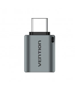 Vention USB-C Male to USB 3.0 Female OTG Adapter Gray Aluminum Alloy Type