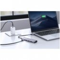 Hub 5-in-1 Vention USB-C 100W PD 5Gbps 4K@60Hz hõbedane Hub 5-in-1 Vention USB-C 100W PD 5Gbps 4K@60Hz hõbedane