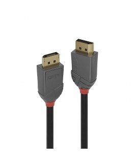 Lindy 36481 DisplayPort kabelis 1 m Melns, Pelēks