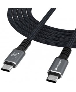 Кабель USB-C на USB-C Vention USB 2.0 5A 240W 1.5м черный