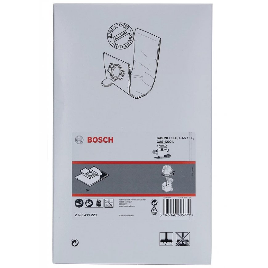 Bosch 2 605 411 229 pölynpoistotarvike Pölypussi – 2