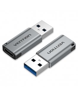 Vention CDPH0 kabelių lizdinio / kištukinio jungčių tipo keitiklis USB A USB C Pilka