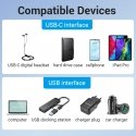 Vention CDPH0 kabeļu spraudņu pāreja USB A USB C Pelēks Vention CDPH0 kabeļu spraudņu pāreja USB A USB C Pelēks