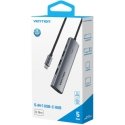 Hub 5in1 USB-C 3.0 Vention 0,15m