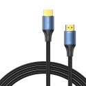 Vention Cotton Braided HDMI-A Male to Male HD Cable 8K 3M Blue Aluminum Alloy Type Vention Cotton Braided HDMI-A Male to Male HD Cable 8K 3M Blue Aluminum Alloy Type