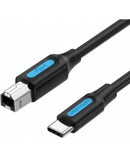 USB 2.0 Type C Male to Type B Male Printer Cable 1m
