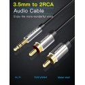 Vention BCFBI аудио кабель 3 m 3,5 мм 2 x RCA Черный Vention BCFBI аудио кабель 3 m 3,5 мм 2 x RCA Черный