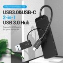 Vention CHTBB sąsajos šakotuvas USB 3.2 Gen 1 (3.1 Gen 1) Type-A + Type-C 5000 Mbit/ai Juoda Vention CHTBB sąsajos šakotuvas USB 3.2 Gen 1 (3.1 Gen 1) Type-A + Type-C 5000 Mbit/ai Juoda