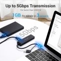Vention CHTBB хаб-разветвитель USB 3.2 Gen 1 (3.1 Gen 1) Type-A + Type-C 5000 Мбит/с Черный Vention CHTBB хаб-разветвитель USB 3.2 Gen 1 (3.1 Gen 1) Type-A + Type-C 5000 Мбит/с Черный