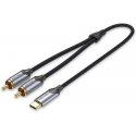 Vention USB-C kuni 2RCA mees audiojuhe 2m Vention USB-C kuni 2RCA mees audiojuhe 2m