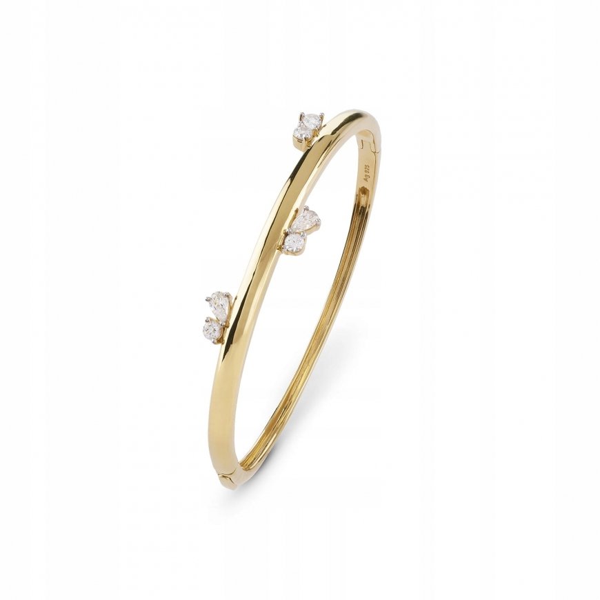 Guess elegantiškas apyrankė auksu padengtas sidabras Nuances JSBB04512JWYG
