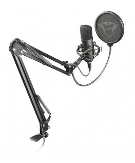 Trust GXT 252+ Emita Plus Melns Studijas mikrofons