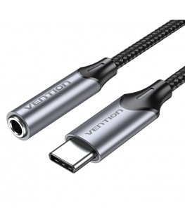 Vention BGMHA audiokaapeli 0,1 m 3.5mm USB Type-C Harmaa