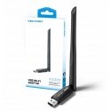 Vention AX300 USB Wi-Fi 6 2.4GHz tīklošanas karte ar antenu melnā krāsā Vention AX300 USB Wi-Fi 6 2.4GHz tīklošanas karte ar antenu melnā krāsā