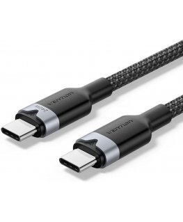 USB-C to USB-C 2.0 PD 3.1 -kaapeli Vention 5A 240W 1m musta