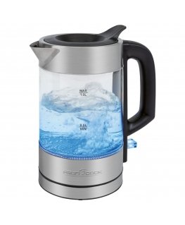 ProfiCook PC-WKS 1229 G elektrinis virdulys 1 L 1600 W Nerūdijančiojo plieno, Permatomas