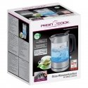 ProfiCook PC-WKS 1229 G elektriskās tējkanna 1 L 1600 W Nerūsējošs tērauds, Caurspīdīgs