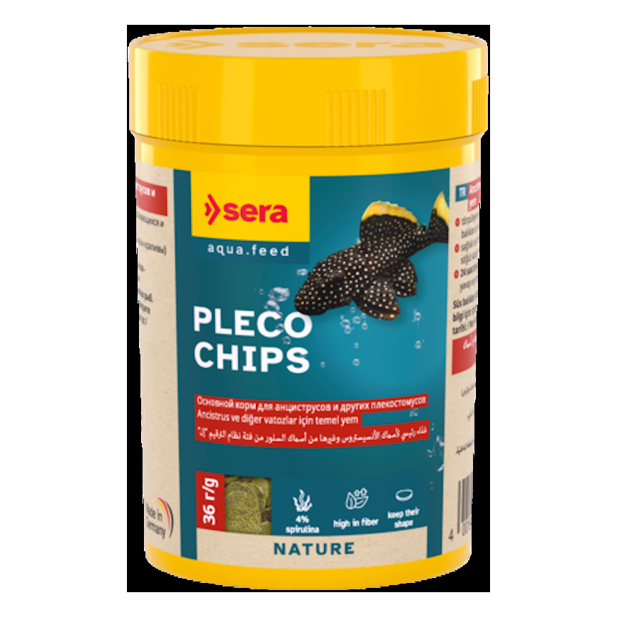 Barība plānu čipsu veidā samiem - Sera Pleco Chips 100 ml (36g)