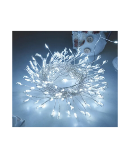 KOOPMAN Joulukuuseen tarkoitetut valot, valoverho, 120x120 cm, 232 LED-moniväristä lumihiutaletta