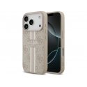 Чехол Guess 4G Printed Stripes MagSafe для iPhone 17 Pro розовый Чехол Guess 4G Printed Stripes MagSafe для iPhone 17 Pro розовый