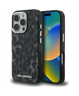 Case Karl Lagerfeld IML Leopard Pattern MagSafe for iPhone 16 P