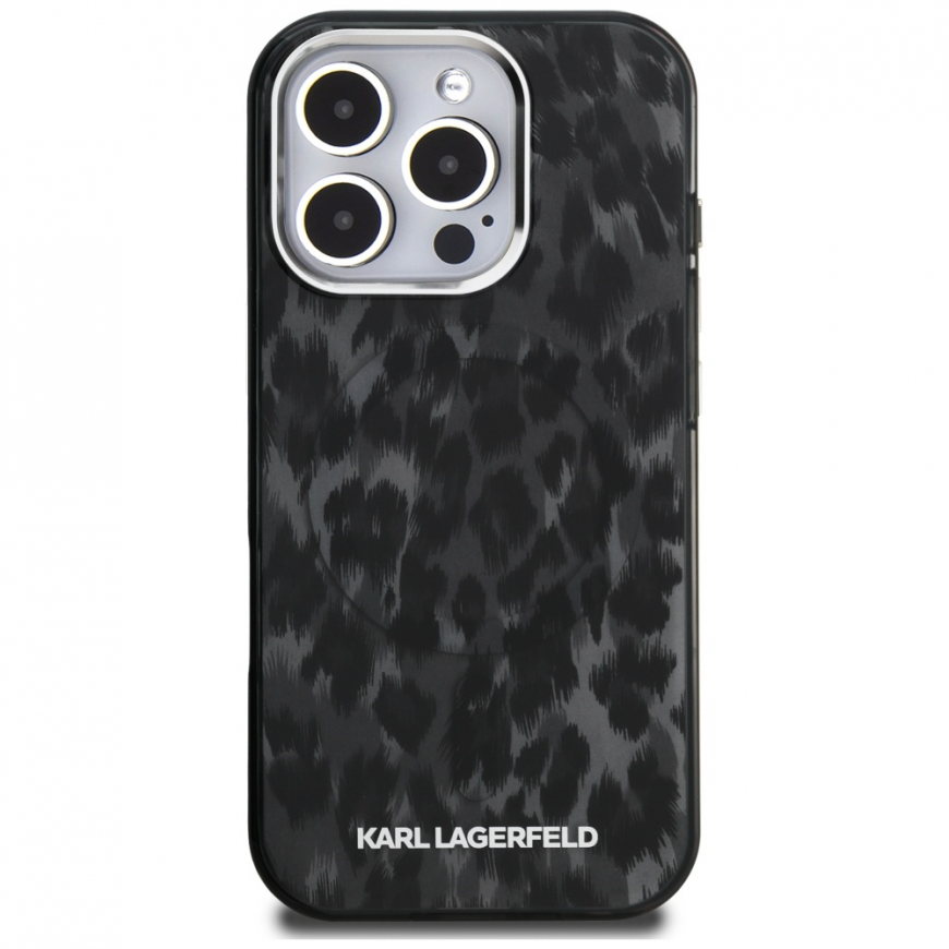 Case Karl Lagerfeld IML Leopard Pattern MagSafe for iPhone 16 P – 3
