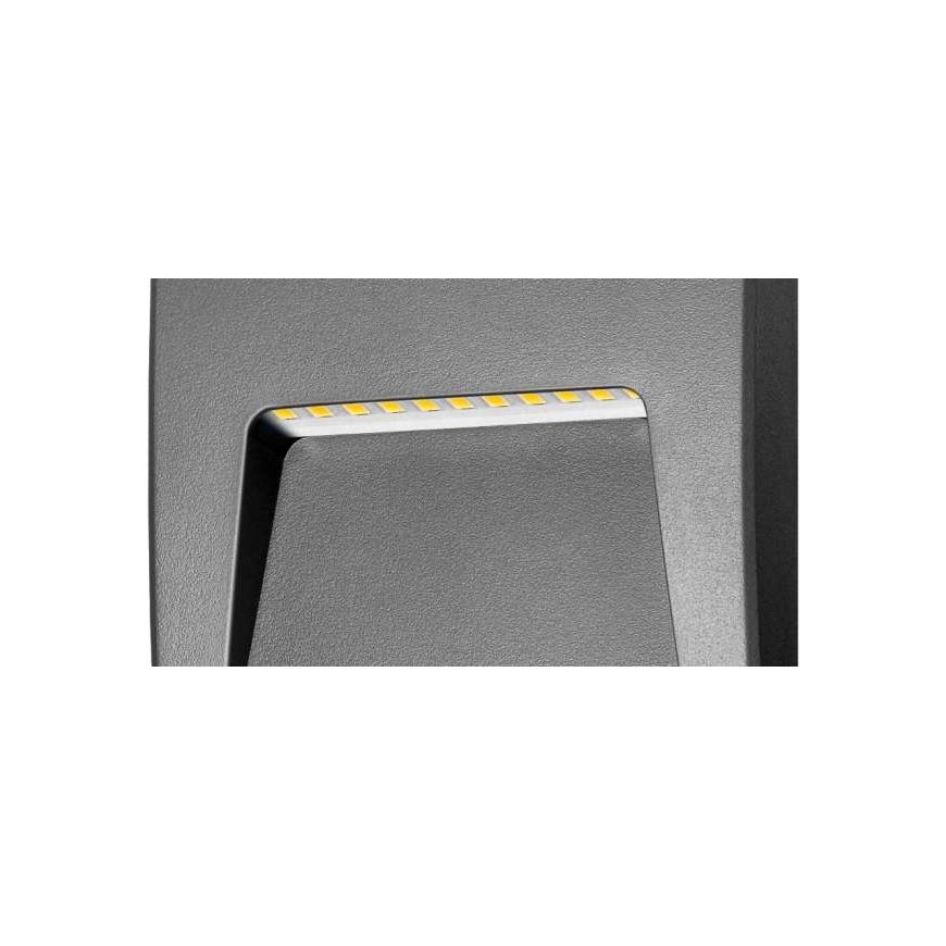 Orno SLIGO LED 3W, wall lamp, 240lm, IP65, 4000K, square, ball – 2