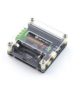 Dfrobot Micro:IO-BOX расширительная плата с встроенным отсеком для литий-ионных батарей