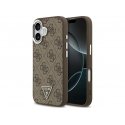 GUESS case for IPHONE 17, compatible with MagSafe GUHMP17SP4TSRCMW (PU 4G with triangle logo SL), brown GUESS case for IPHONE 17, compatible with MagSafe GUHMP17SP4TSRCMW (PU 4G with triangle logo SL), brown