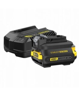 Piederumu komplekts Stanley Adapteris Set V20 18 V 2,0 Ah + lādētājs