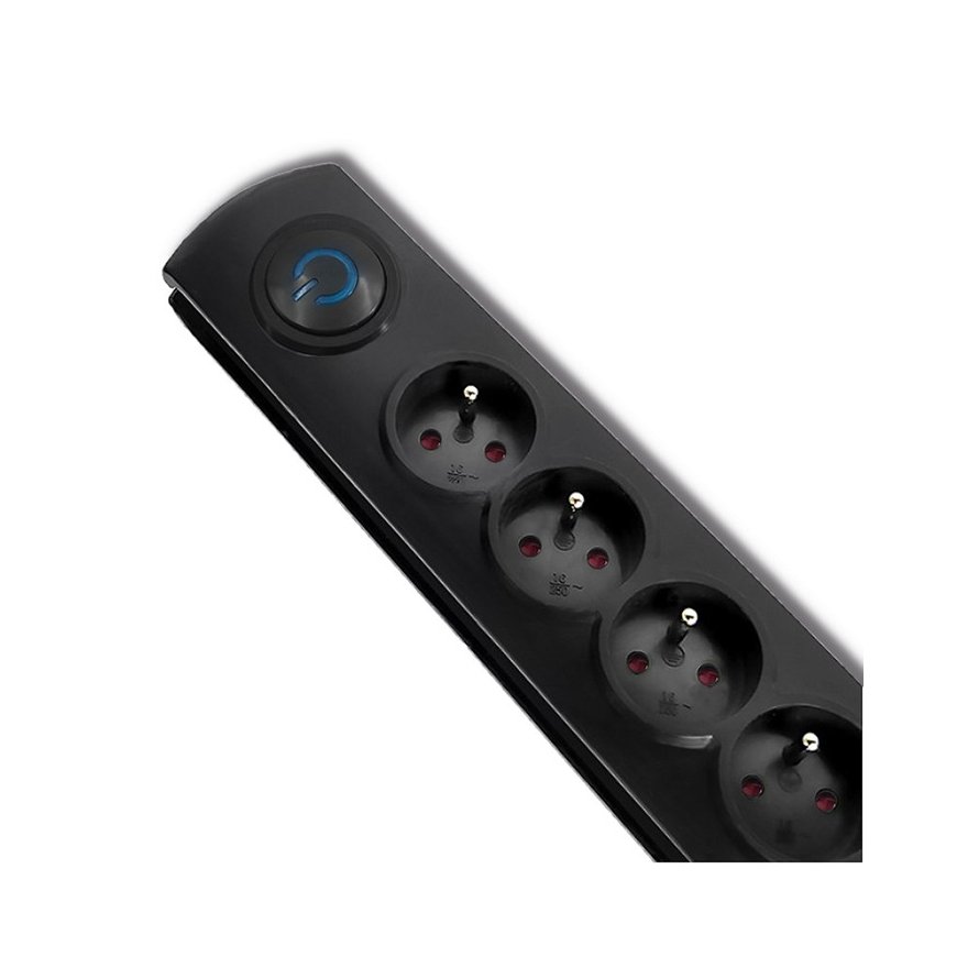 Qoltec 50271 сетевой фильтр Черный 5 розетка(и) 230 V 3 m – 2