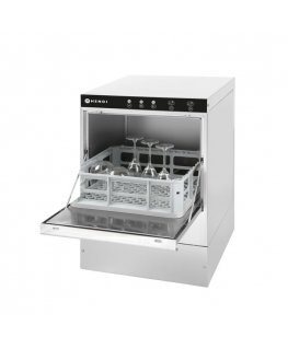 Hendi Baro glass washer for glassware, quick and economical + drain pump, basket 40x40cm, 230V