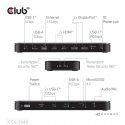 CLUB3D 14-1 USB-C Quad Display Docking Station Док-разъём USB4 CLUB3D 14-1 USB-C Quad Display Docking Station Док-разъём USB4