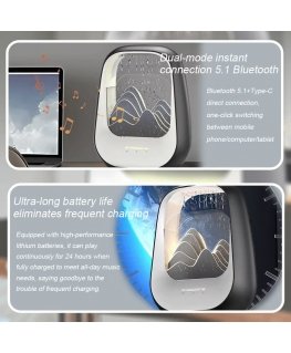 Wireless Sleep and Relaxation Speaker Reach Relaxing Rain Gray