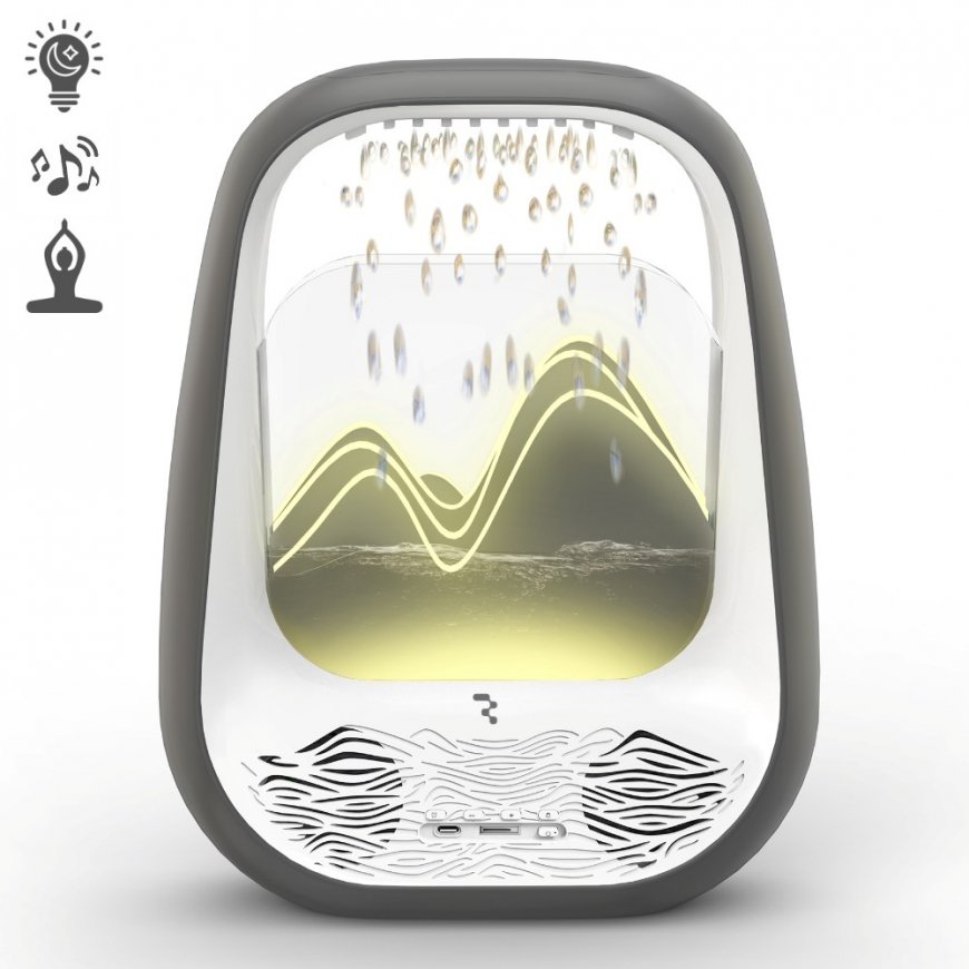 Bezvadu miega un atpūtas skaļrunis Reach Relaxing Rain pelēks – 2