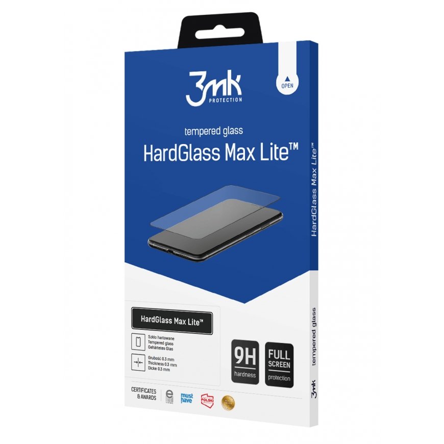 3MK HardGlass Max Lite Caurspīdīgs ekrāna aizsargs Xiaomi 1 pcs