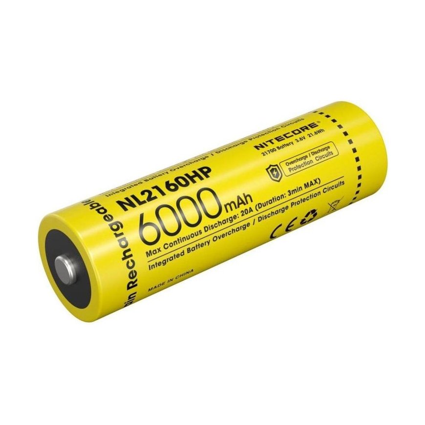 Nitecore NL2160HP 6000 mAh laaditav 21700 Li-ion aku – 2
