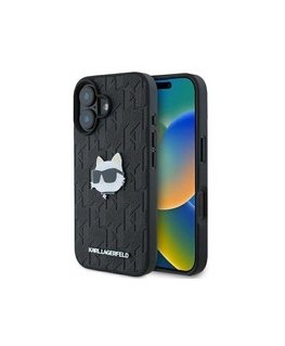 Чехол Karl Lagerfeld IML Aquarelle Choupette & Logo для iPhone 16 розовый