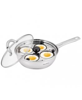 STEEL FRYING PAN WITH EGG INSERT 20CM KLAUSBERG KB-7606