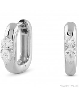 Серьги-гвоздики Guess Minimalist круглой формы с кубическим цирконием Nuances JSBE04519JWRHT/U